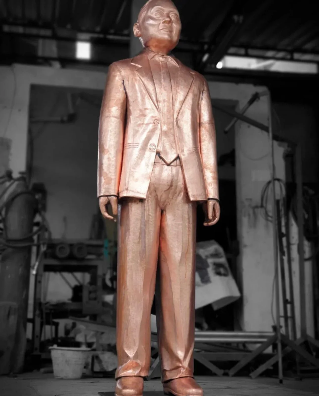 Copper StandingStatue