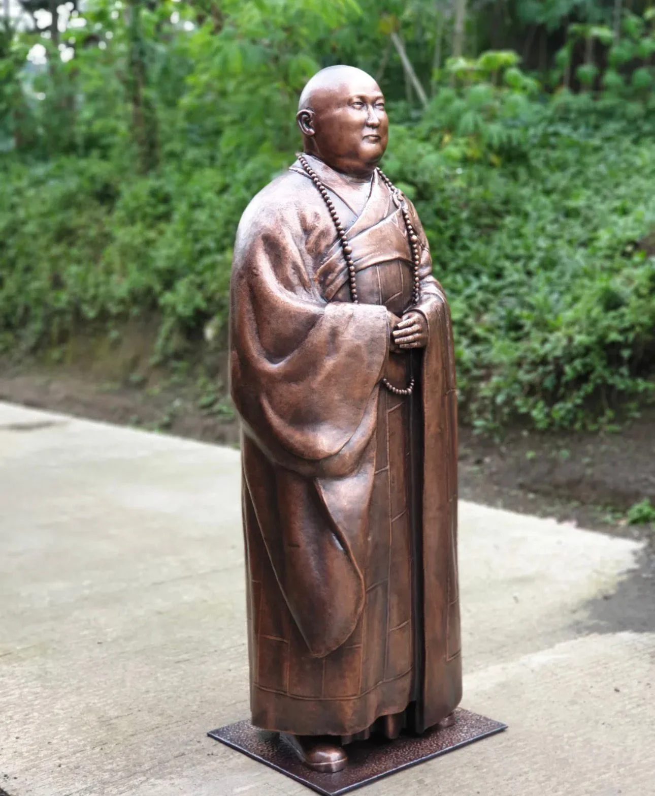 Copper Monk Statue